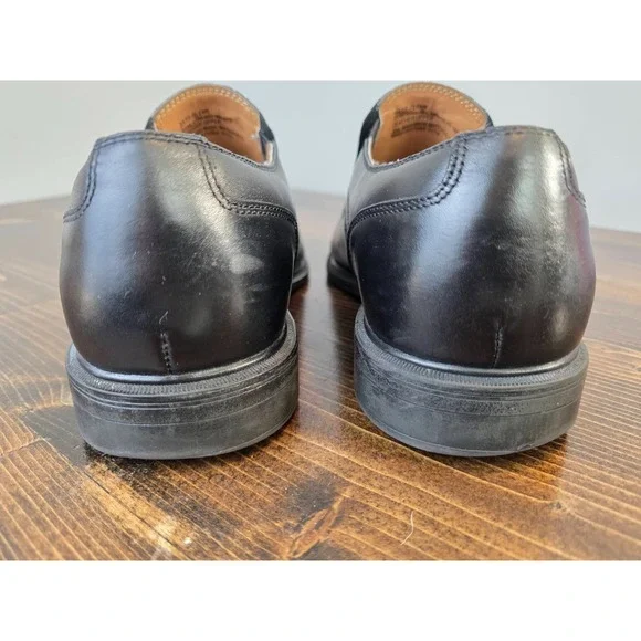 G.H. Bass & Co. Men's Slip On Glenn Oxford Black Leather Shoe Size 11.5 M - Picture 6 of 13